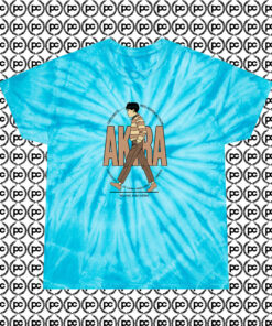 Akira Anime Fornight Magazine Cyclone Tie Dye T Shirt Turquoise