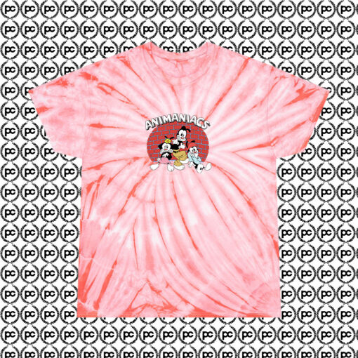 Animaniacs Wakko Yakko Dot In The Spotlight Cyclone Tie Dye T Shirt Coral