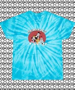 Animaniacs Wakko Yakko Dot In The Spotlight Cyclone Tie Dye T Shirt Turquoise