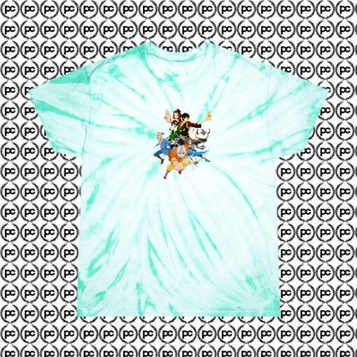 Avatar The Last Airbender Cyclone Tie Dye T Shirt Mint