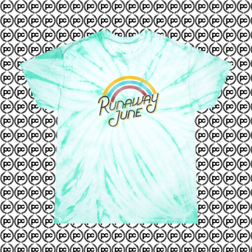 Awesome Runaway June Music Cyclone Tie Dye T Shirt Mint