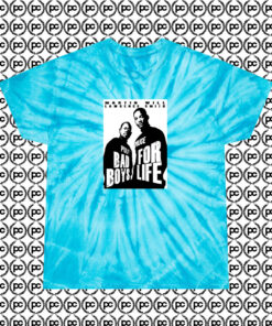 Bad Boys For Life Custom Cyclone Tie Dye T Shirt Turquoise