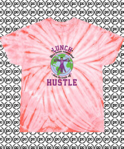 Best Lunch Hustle Cyclone Tie Dye T Shirt Coral