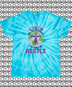 Best Lunch Hustle Cyclone Tie Dye T Shirt Turquoise