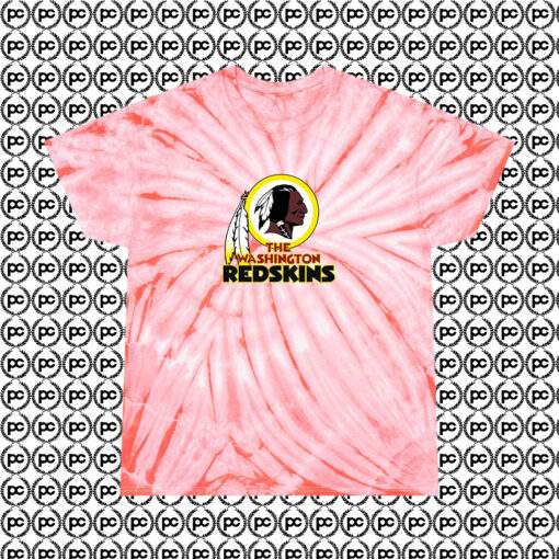 Black Washington Redskin Funny Cyclone Tie Dye T Shirt Coral