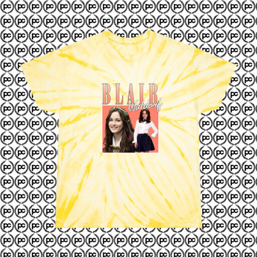 Blair Waldorf Cyclone Tie Dye T Shirt Pale Yellow