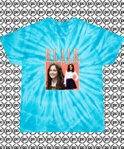 Blair Waldorf Cyclone Tie Dye T Shirt Turquoise