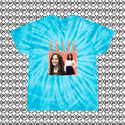 Blair Waldorf Cyclone Tie Dye T Shirt Turquoise