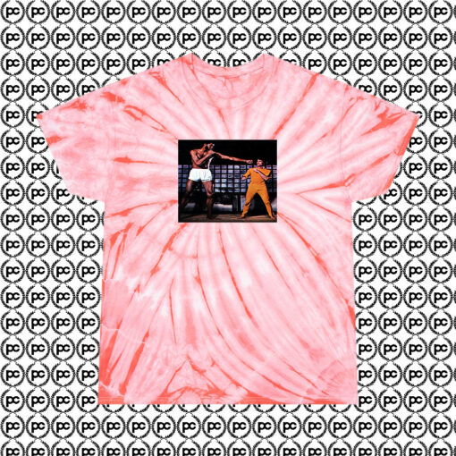 Bruce Lee Kareem Abdul Jabbar Cyclone Tie Dye T Shirt Coral