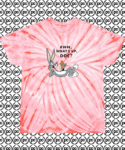 Bugs Bunny Ehh Whats Up Doc Cyclone Tie Dye T Shirt Coral