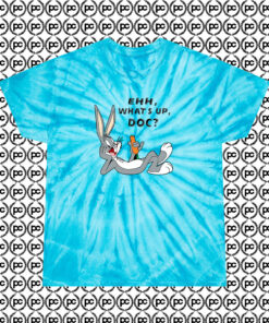 Bugs Bunny Ehh Whats Up Doc Cyclone Tie Dye T Shirt Turquoise