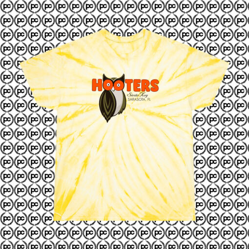 Cheap Hooters Siesta Key Cyclone Tie Dye T Shirt Pale Yellow