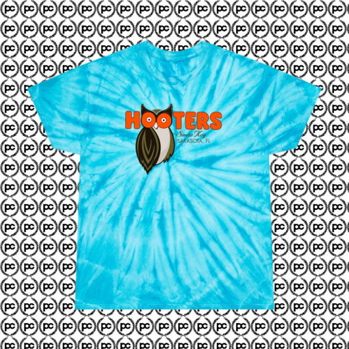 Cheap Hooters Siesta Key Cyclone Tie Dye T Shirt Turquoise