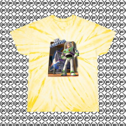 Cool Buzz Lightyear Vintage Cyclone Tie Dye T Shirt Pale Yellow