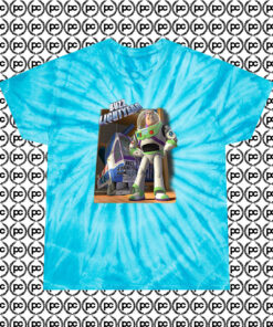 Cool Buzz Lightyear Vintage Cyclone Tie Dye T Shirt Turquoise