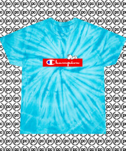 Cute Champion Peanuts Cyclone Tie Dye T Shirt Turquoise