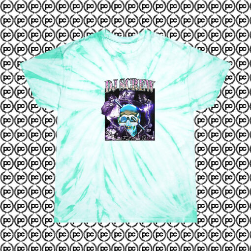 DJ Screw Vintage 90s Rap Cyclone Tie Dye T Shirt Mint