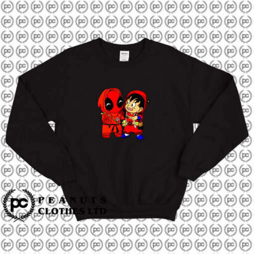 Deadpool And Goku Change The Uniform Sweatshirt