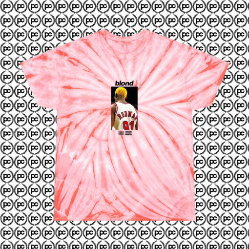 Dennis Rodman x Frank Ocean Blond Cyclone Tie Dye T Shirt Coral