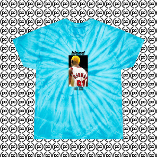 Dennis Rodman x Frank Ocean Blond Cyclone Tie Dye T Shirt Turquoise