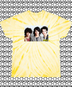 Drew Jonas Brother Cyclone Tie Dye T Shirt Pale Yellow