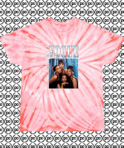 En Vogue Rapper Cyclone Tie Dye T Shirt Coral