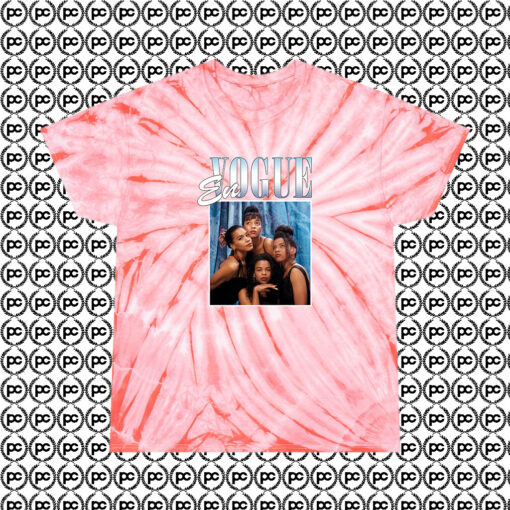 En Vogue Rapper Cyclone Tie Dye T Shirt Coral