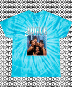 En Vogue Rapper Cyclone Tie Dye T Shirt Turquoise