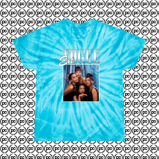 En Vogue Rapper Cyclone Tie Dye T Shirt Turquoise