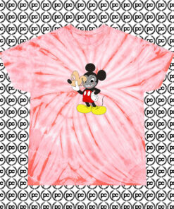 Evil Mickey Mouse Disney Swag Cyclone Tie Dye T Shirt Coral