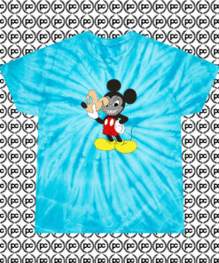 Evil Mickey Mouse Disney Swag Cyclone Tie Dye T Shirt Turquoise