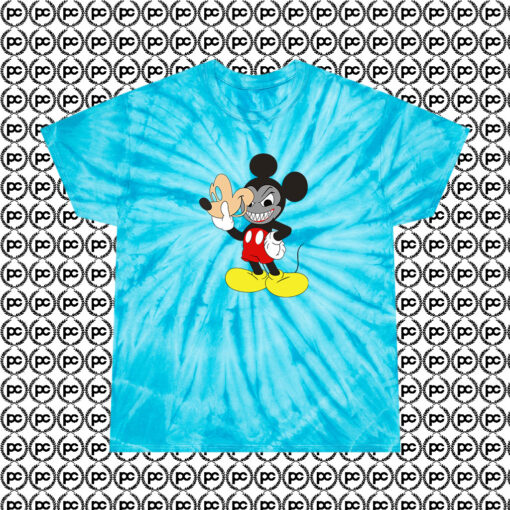 Evil Mickey Mouse Disney Swag Cyclone Tie Dye T Shirt Turquoise