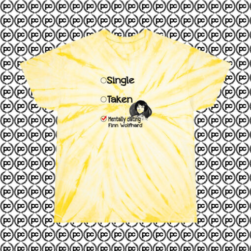 Finn Wolfhard Relationship Status Mentally Dating T Shirt 1 Cyclone Tie Dye T Shirt Pale Yellow