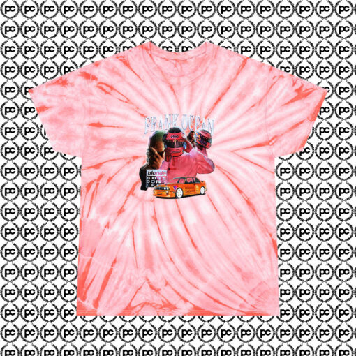 Frank Ocean Blonde Car Cool 90s Rapper Cyclone Tie Dye T Shirt Coral