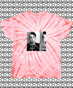 Frank Sinatra Mugshot Fashionable Cyclone Tie Dye T Shirt Coral