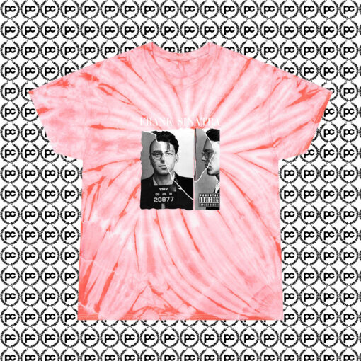 Frank Sinatra Mugshot Fashionable Cyclone Tie Dye T Shirt Coral