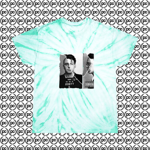 Frank Sinatra Mugshot Fashionable Cyclone Tie Dye T Shirt Mint