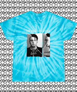 Frank Sinatra Mugshot Fashionable Cyclone Tie Dye T Shirt Turquoise