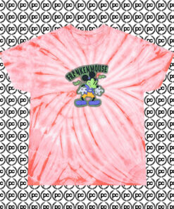 Franken Mouse Cyclone Tie Dye T Shirt Coral