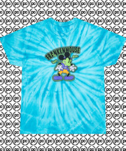 Franken Mouse Cyclone Tie Dye T Shirt Turquoise