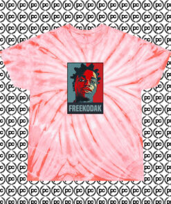 Free Kodak Black Poster Cyclone Tie Dye T Shirt Coral