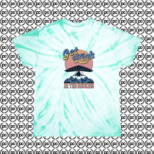 Get High The Rockies Cyclone Tie Dye T Shirt Mint