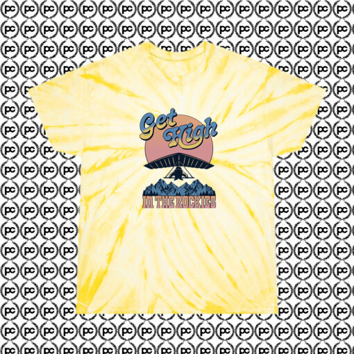 Get High The Rockies Cyclone Tie Dye T Shirt Pale Yellow