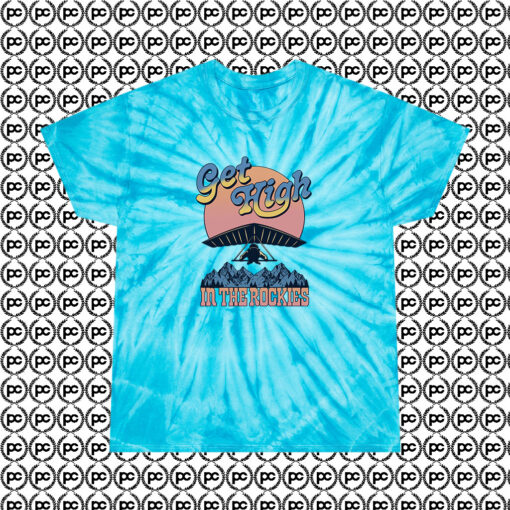 Get High The Rockies Cyclone Tie Dye T Shirt Turquoise