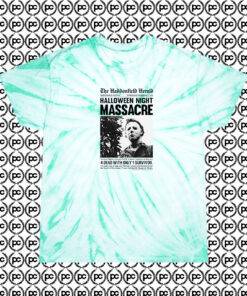 Halloween Night Massacre Cyclone Tie Dye T Shirt Mint