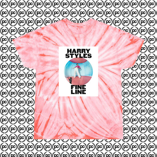 Harrys Fine Lines Cyclone Tie Dye T Shirt Coral