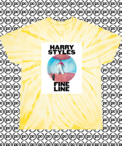 Harrys Fine Lines Cyclone Tie Dye T Shirt Pale Yellow