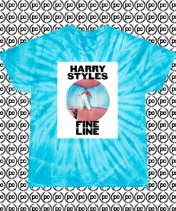 Harrys Fine Lines Cyclone Tie Dye T Shirt Turquoise