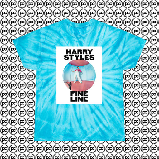 Harrys Fine Lines Cyclone Tie Dye T Shirt Turquoise