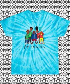 Hey Arnold We Are Back Friends TV Show Cyclone Tie Dye T Shirt Turquoise